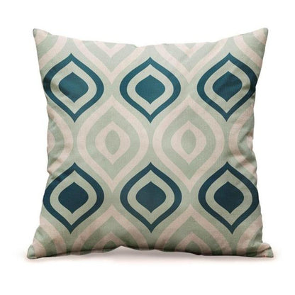 Blue Printed Cushion Covers