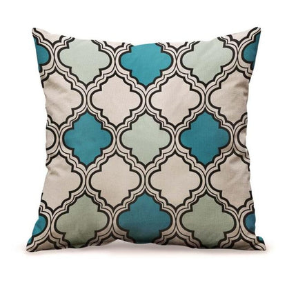 Blue Printed Cushion Covers