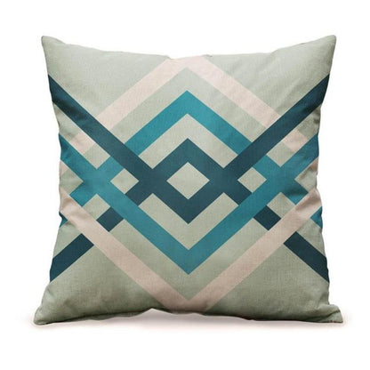 Blue Printed Cushion Covers