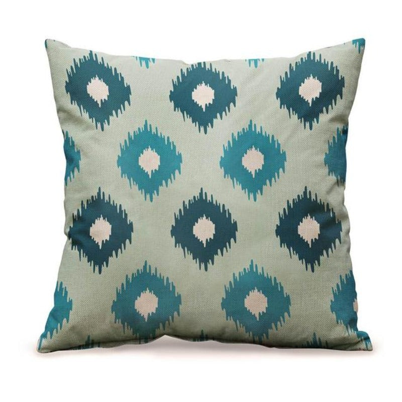 Blue Printed Cushion Covers