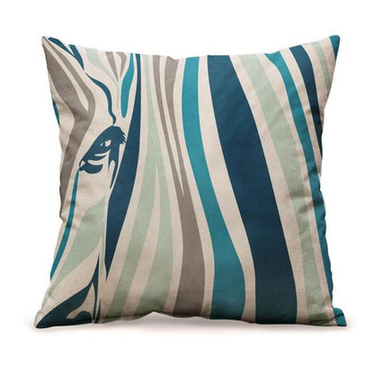 Blue Printed Cushion Covers