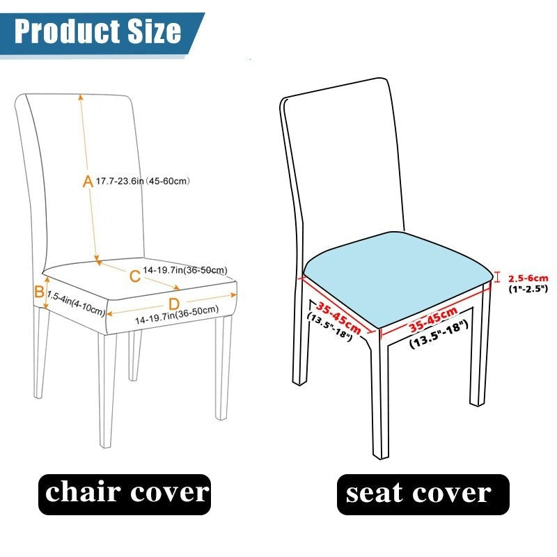 Anti-Dust Chair Seat Cushion Protector Slipcovers