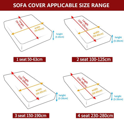 Thick Jacquard Waterproof Sofa Seat Cushion Covers